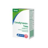 Сальбутамол-Тева аэрозоль для ингаляций дозированный 100мкг/доза 200доз Сальбутамол-Тева аэрозоль для ингаляций дозированный 100мкг/доза 200доз