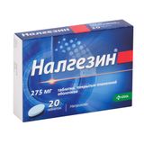 Налгезин таблетки п/о плен. 275мг 20шт