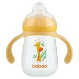 Кружка-поильник с силиконовым носиком 260 мл. жёлтая Safari 6 мес+ BABOO