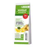 Лакомство мармеладное с имбирем и лимоном Лакомства для здоровья 105г Лакомство мармеладное с имбирем и лимоном Лакомства для здоровья 105г