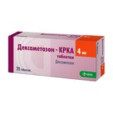 Дексаметазон-КРКА таблетки 4мг 20шт