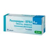 Рисперидон-Крка таблетки п/о плен. 4мг 20шт
