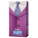 Презервативы ребристые Ribbed Vizit/Визит 12шт Презервативы ребристые Ribbed Vizit/Визит 12шт