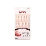 Набор накладных ногтей с клеем Безупречный нюд короткой длины Nude Nails Kiss 28шт Набор накладных ногтей с клеем Безупречный нюд короткой длины Nude Nails Kiss 28шт