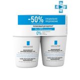 Дезодорант роликовый для чувствительной кожи 24ч La Roche Posay/Ля рош позе 50мл 2шт (VRU08449)