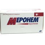 Меронем порошок для приг. раствора для в/в введ. 1000мг 10шт
