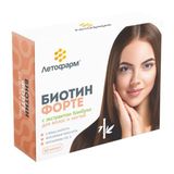 Биотин Форте с экстрактом бамбука ЛетоФарм капсулы 320мг 30шт+500мг 30шт Биотин Форте с экстрактом бамбука ЛетоФарм капсулы 320мг 30шт+500мг 30шт