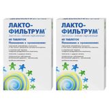 2Х Лактофильтрум сорбент + лактулоза таблетки 60шт