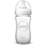 Бутылочка стеклянная 1+ мес. Natural Philips Avent 240мл (SCF053/17)