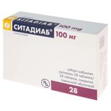 Ситадиаб таблетки п/о плен. 100мг 28шт Ситадиаб таблетки п/о плен. 100мг 28шт