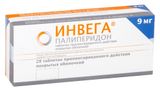 Инвега таблетки пролонгированного действия п/о 9мг 28шт Инвега таблетки пролонгированного действия п/о 9мг 28шт