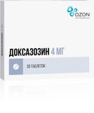 Доксазозин таблетки 4мг 30шт Доксазозин таблетки 4мг 30шт