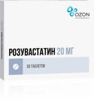 Розувастатин таблетки п/о плен. 20мг 30шт Розувастатин таблетки п/о плен. 20мг 30шт