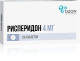 Рисперидон таблетки п/о плен. 4мг 20шт Рисперидон таблетки п/о плен. 4мг 20шт