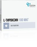 L-тироксин таблетки 100мкг 100шт L-тироксин таблетки 100мкг 100шт