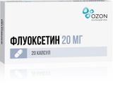 Флуоксетин капсулы 20мг 20шт Флуоксетин капсулы 20мг 20шт