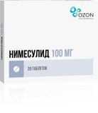 Нимесулид таблетки 100мг 20шт Нимесулид таблетки 100мг 20шт