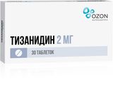 Тизанидин таблетки 2мг 30шт Тизанидин таблетки 2мг 30шт