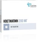 Кветиапин таблетки п/о плен. 200мг 60шт Кветиапин таблетки п/о плен. 200мг 60шт