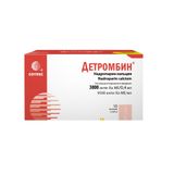 Детромбин раствор для инъекций шприц 9500анти-Ха МЕ/мл (3800анти-Ха МЕ/0,4мл) 0,4мл 10шт Детромбин раствор для инъекций шприц 9500анти-Ха МЕ/мл (3800анти-Ха МЕ/0,4мл) 0,4мл 10шт