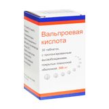 Вальпроевая кислота таблетки с пролонг. высвобожд. п/о плен. 300мг 30шт