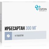 Ирбесартан таблетки п/о плен. 300мг 14шт Ирбесартан таблетки п/о плен. 300мг 14шт