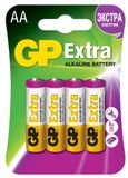 Батарейка алкалиновая GP (Джи пи) Extra AA LR6 1,5V 4 шт.