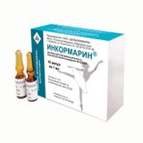 Инкормарин раствор для в/м и в/суст введ. 50ЕД/мл 1мл 10шт Инкормарин раствор для в/м и в/суст введ. 50ЕД/мл 1мл 10шт