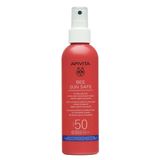 Спрей солнцезащитный для лица и тела тающий SPF50 Bee Sun Safe Apivita/Апивита 200мл Спрей солнцезащитный для лица и тела тающий SPF50 Bee Sun Safe Apivita/Апивита 200мл