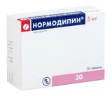 Нормодипин таблетки 5мг 30шт Нормодипин таблетки 5мг 30шт