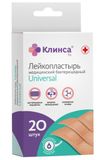 Пластырь Universal бактерицидный на полимерной основе 3 размера Клинса 20 шт. Пластырь Universal бактерицидный на полимерной основе 3 размера Клинса 20 шт.
