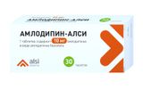 Амлодипин-Алси таблетки 10мг 30шт Амлодипин-Алси таблетки 10мг 30шт