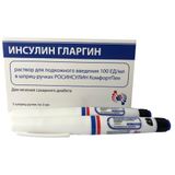 Инсулин гларгин раствор для п/к введ. картридж в шприц-ручке 100ЕД/мл 3мл 5шт Инсулин гларгин раствор для п/к введ. картридж в шприц-ручке 100ЕД/мл 3мл 5шт