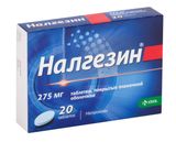 Налгезин таблетки п/о плен. 275мг 20шт