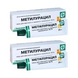 2Х Метилурацил мазь для местного и наружного применения 10% 25г 2Х Метилурацил мазь для местного и наружного применения 10% 25г