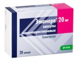 Эманера капсулы кишечнораствор. 20мг 28шт Эманера капсулы кишечнораствор. 20мг 28шт