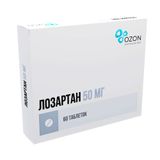 Лозартан таблетки п/о плен. 50мг 60шт