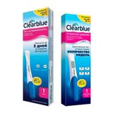 1X Устройство для определения срока беременности цифровое ClearBlue/КлиаБлу + 1X Тест для определения беременности Plus ClearBlue/КлиаБлу