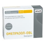 Омепразол-OBL капсулы кишечнорастворимые 20мг 28шт Омепразол-OBL капсулы кишечнорастворимые 20мг 28шт