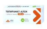 Топирамат-АЛСИ таблетки п/о плен. 100мг 30шт