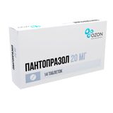 Пантопразол таблетки кишечнорастворимые, покрытые оболочкой 20мг 14шт