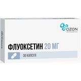 Флуоксетин капсулы 20мг 30шт Флуоксетин капсулы 20мг 30шт