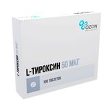 L-тироксин таблетки 50мкг 100шт L-тироксин таблетки 50мкг 100шт