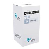Клопидогрел таблетки п/о плен. 75мг 100шт Клопидогрел таблетки п/о плен. 75мг 100шт