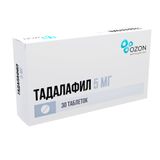 Тадалафил таблетки п/о плен. 5мг 30шт Тадалафил таблетки п/о плен. 5мг 30шт