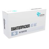 Пантопразол таблетки кишечнорастворимые, покрытые оболочкой 40мг 56шт