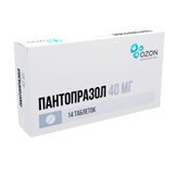 Пантопразол таблетки кишечнорастворимые, покрытые оболочкой 40мг 14шт