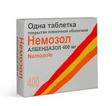 Немозол таблетки, покрытые пленочной оболочкой 400мг Немозол таблетки, покрытые пленочной оболочкой 400мг