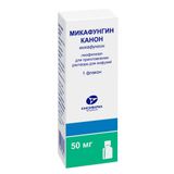 Микафунгин Канон лиофилизат для приг. раствора для инфузий фл. 50мг Микафунгин Канон лиофилизат для приг. раствора для инфузий фл. 50мг