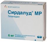 Сирдалуд МР капсулы с модифицированным высвобождением 6мг 30шт Сирдалуд МР капсулы с модифицированным высвобождением 6мг 30шт